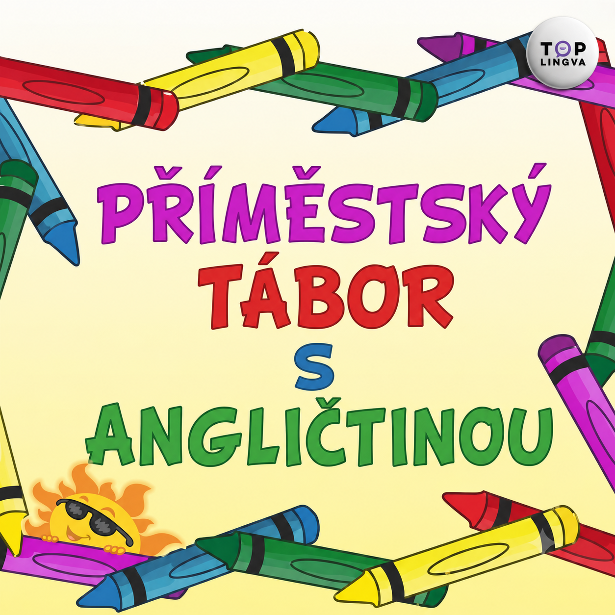 Letní příměstský tábor TOPLINGVA Grafický nápis